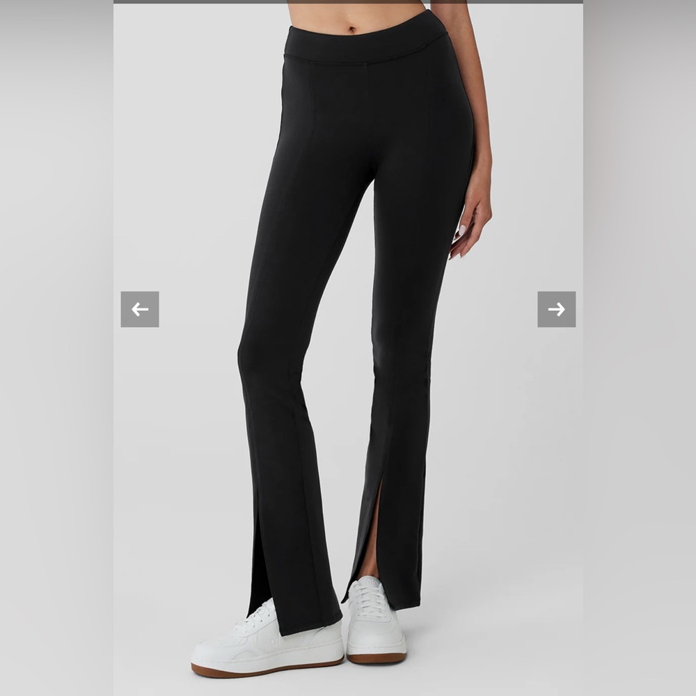 Black Alo Yoga Airbrush high-waist flutter legging